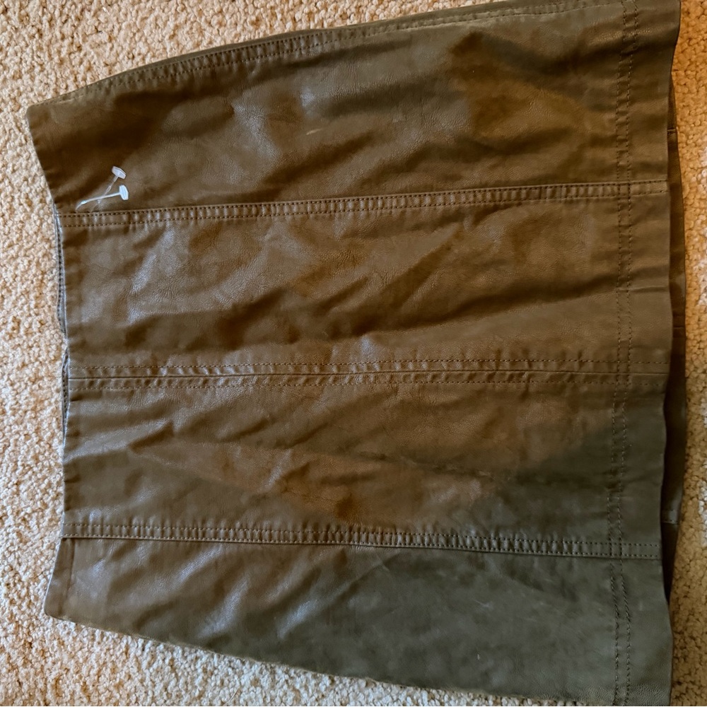 Free People Khaki Pencil Skirt